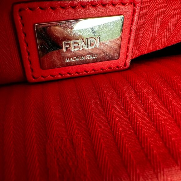 Fendi Red Petit 2Jours Leather Satchel - Picture 13 of 16